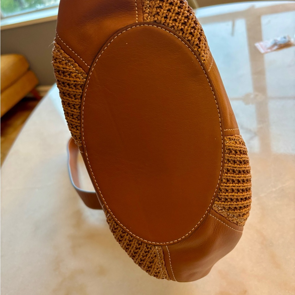 STAUD Tan and Brown Cabana Tote Bag - Picture 7 of 11